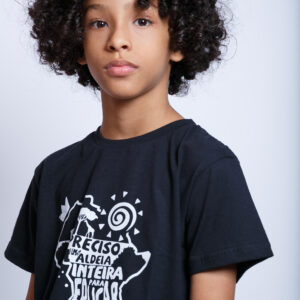 Camiseta Provérbio Africano Infantil - $75,00