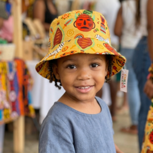 Bucket - Tecido Africano