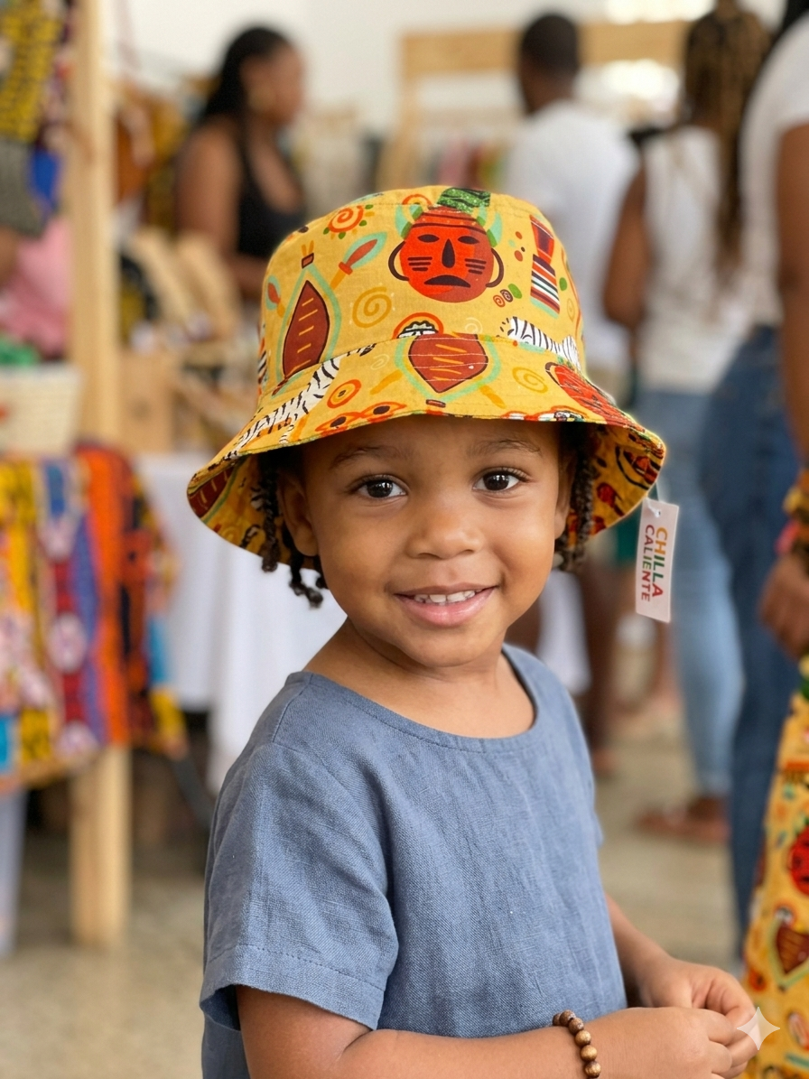 Bucket - Tecido Africano