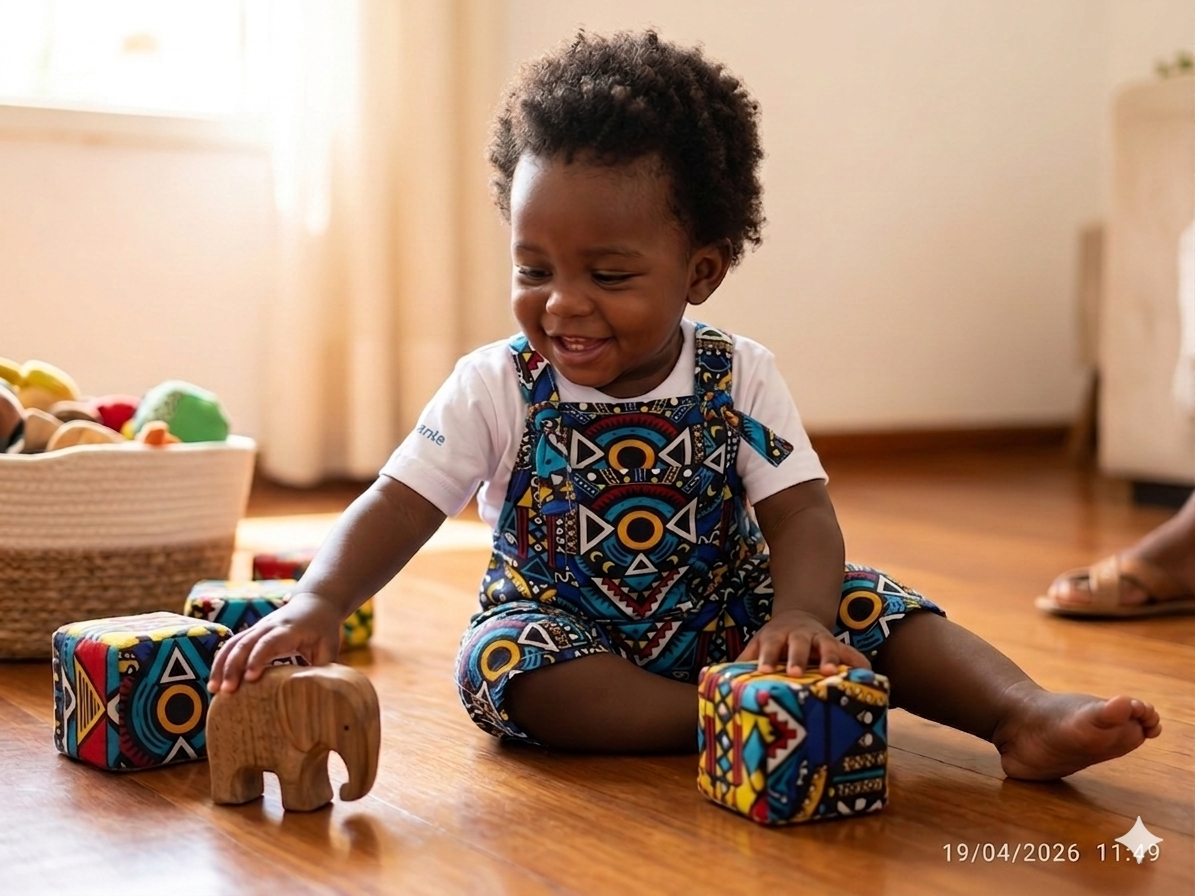 Jardineira Africana e camiseta - Imagem 3