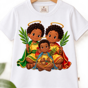 Camiseta Cosme, Damião e Doun 
Edição Pocket 
R$ 59,90